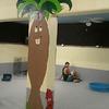 Our Resident Artist, Jesus, has created a Perfect Palm Tree for your dog to rest under--Indoors!